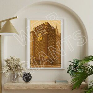 Louis Vuitton Luggage Shaped Fifth Avenue Flagship Store 11x17 Art Print